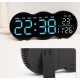 Ceas de masa sau perete digital LED 2808 cu lumina ambientala calda si functie de numaratoare inversa