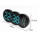 Ceas de masa sau perete digital LED 2808 cu lumina ambientala calda si functie de numaratoare inversa