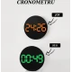 Ceas de perete electronic RD A329 afisaj VERDE temperatura umiditate data