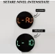 Ceas de perete electronic RD A329 afisaj VERDE temperatura umiditate data