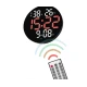Ceas de perete electronic RD A330 afisaj PORTOCALIU temperatura umiditate data