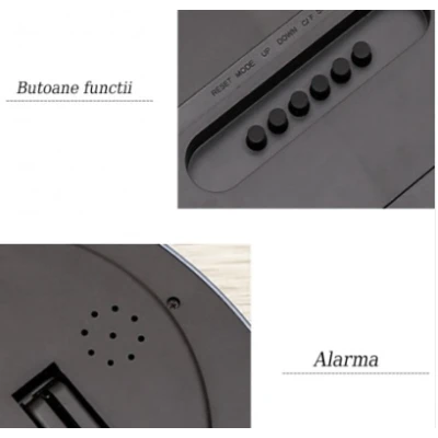 UB Ceas de perete/masa electronic RD A326 afisaj LCD cu alarma data temperatura