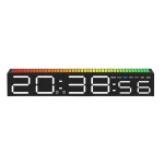 Ceas decorativ ecran LED RGB functie de captare a sunetului afisare ora alarma 3 niveluri de reglare a luminozitatii