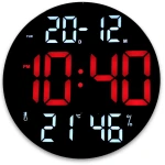 Ceas digital cu termometru CGH 8011 de 30 cm cu telecomanda
