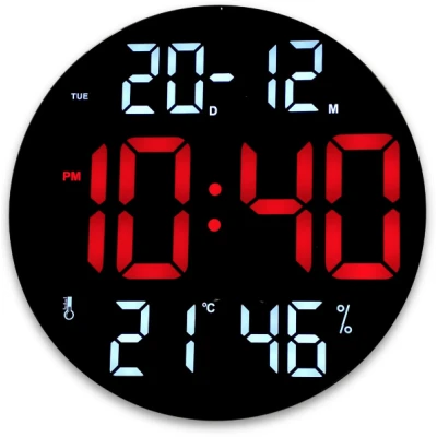 Ceas digital cu termometru CGH 8011 de 30 cm cu telecomanda