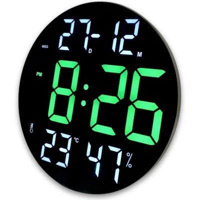 Ceas digital cu termometru CGH 8011 de 30 cm cu telecomanda