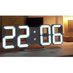 UB Ceas digital de birou 3D afisaj data ora si temperatura GH 8018 AFISAJ PORTOCALIU