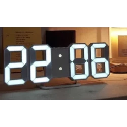 UB Ceas digital de birou 3D afisaj data ora si temperatura GH 8018 AFISAJ PORTOCALIU