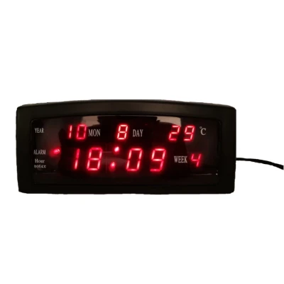 Ceas digital de masa 909 A LED cu alarma si termometru