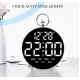 Ceas digital de masa si de perete GH8029 calendar temperatura alarma activare Vocala