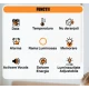 Ceas digital de masa si de perete GH8029 calendar temperatura alarma activare Vocala