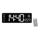 Ceas Digital de Perete RD AB6626 afisaj ALB Functie de Termometru Calendar Temporizator Alarma Dubla