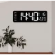 Ceas Digital de Perete RD AB6626 afisaj ALB Functie de Termometru Calendar Temporizator Alarma Dubla