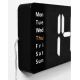 Ceas Digital de Perete RD AB6626 afisaj ALB Functie de Termometru Calendar Temporizator Alarma Dubla