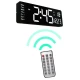 Ceas Digital de Perete RD AB6626 afisaj ALB Functie de Termometru Calendar Temporizator Alarma Dubla
