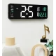Ceas Digital de Perete RD AL6626 afisaj VERDE Functie de Termometru Calendar Temporizator Alarma Dubla