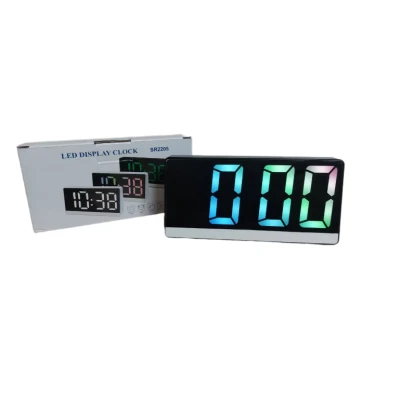 Ceas digital inteligent de masa MIC cu alarma SR2205C