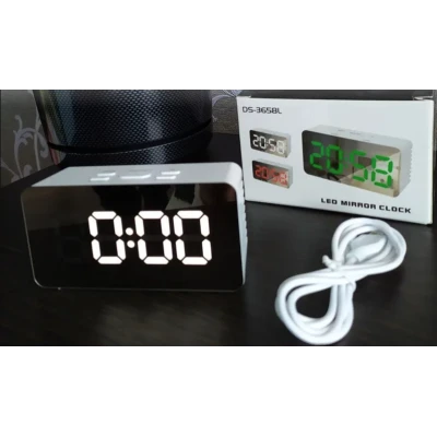 Ceas digital led mirror clock DS-3658L afisaj ALB