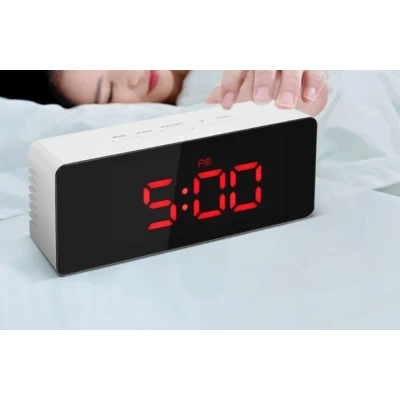 Ceas digital led mirror clock DS-3658L afisaj ROSU