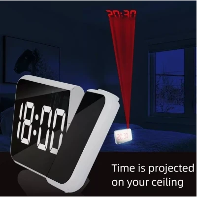 Ceas Digital Led Mirror Clock si Proiector DS-8590L Stil Oglinda