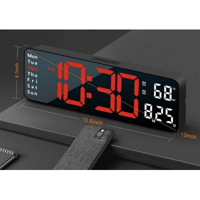 Ceas LED cu afisaj mare 5526 data temperatura telecomanda