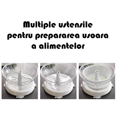 Centrifuga / Masina De Tocat Mixer Si Separator Manual De Galbenusuri Versatil Si Practic Alb/Verde