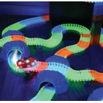 Circuitul Multicolor Magic Track cu o masinuta 220 piese fluorescent