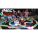 Circuitul Multicolor Magic Track cu o masinuta 220 piese fluorescent