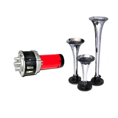 Claxon Auto 12v cu 3 Goarne si Compresor