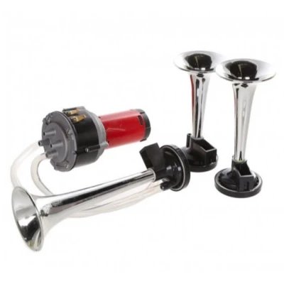 Claxon Auto 12v cu 3 Goarne si Compresor