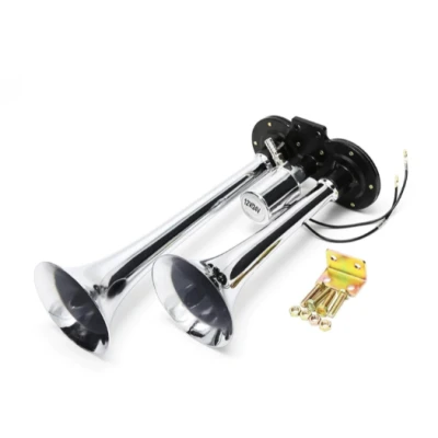 Claxon auto Camion cu 2 goarne 12V electrovalva inclusa