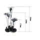 Claxon Auto Puternic 12V / 24V cu 3 Goarne Electrovalva Inclusa