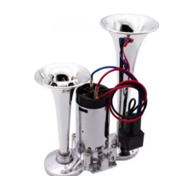 Claxon CHROME cu 2 goarne si compresor