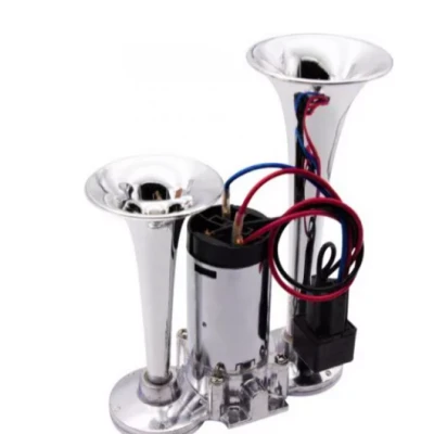Claxon CHROME cu 2 goarne si compresor
