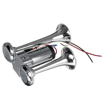 Claxon CHROME cu 2 goarne si compresor