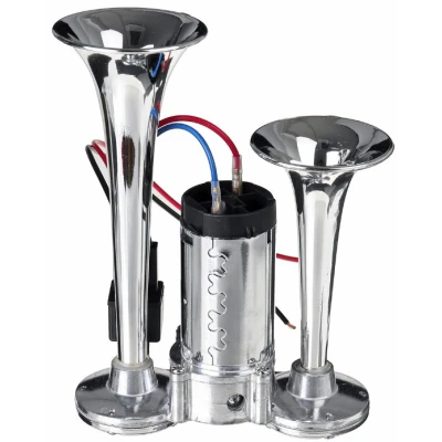 Claxon Chrome SL 1020 cu 2 goarne si compresor putere 12V