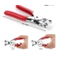 Cleste rosu pentru capsat din metal cu capse incluse si manere antiaderente