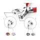 Cleste rosu pentru capsat din metal cu capse incluse si manere antiaderente