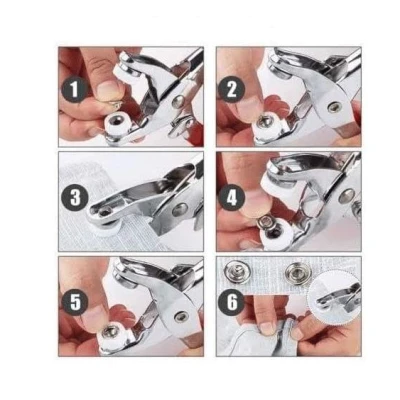 Cleste rosu pentru capsat din metal cu capse incluse si manere antiaderente