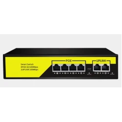 Comutator inteligent de retea Andowl Q JH09 POE cu 6 porturi 100M
