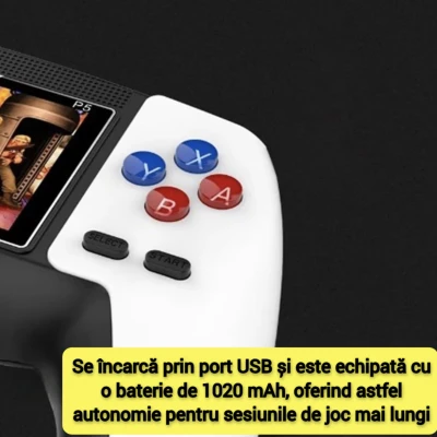 UB Consola de jocuri video P5 portabila 520 Jocuri Retro display rezolutie 320x240