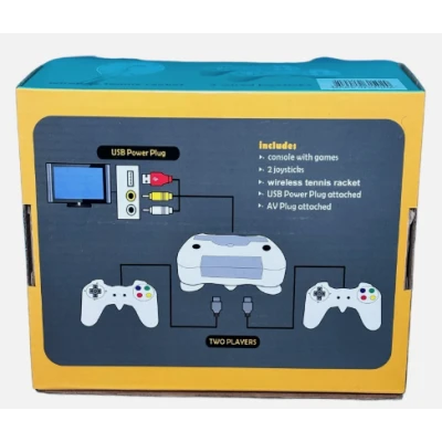 Consola EONY cu 3000 de jocuri incorporate cu racheta de tenis si intrare USB alimentare la retea