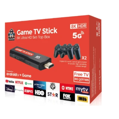 Consola Game TV Stick iesire 8K HDR dimensiune compacta Q9 64 GB