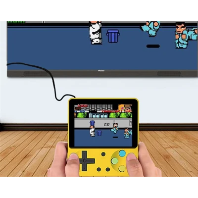Consola mini de jocuri video portabila GALBENA