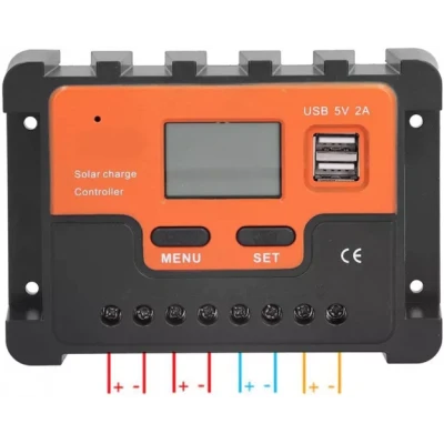 Controller Tensiune Pentru Panou Solar KZ001 12V 10 A LCD
