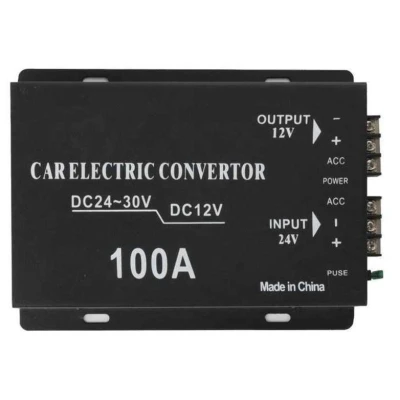 Convertor auto 100A tensiune 24v la 12v 