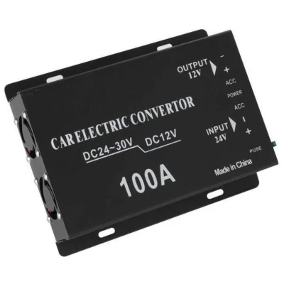 Convertor auto 100A tensiune 24v la 12v 
