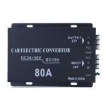 Convertor auto 80A tensiune 24v la 12v