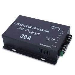 Convertor auto 80A tensiune 24v la 12v