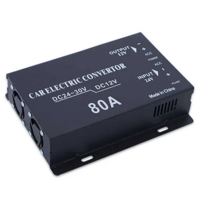 Convertor auto 80A tensiune 24v la 12v